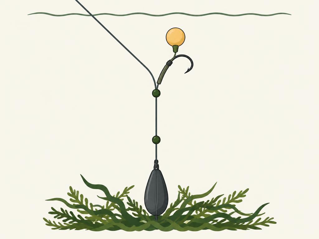 Diagram of a Chod rig