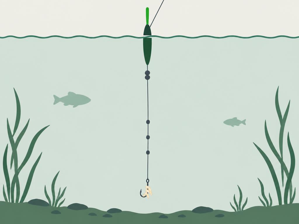 Diagram of a Float rig (waggler/stick)